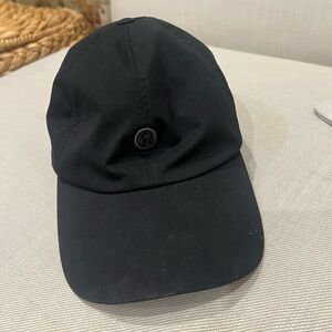 Black athletic hat